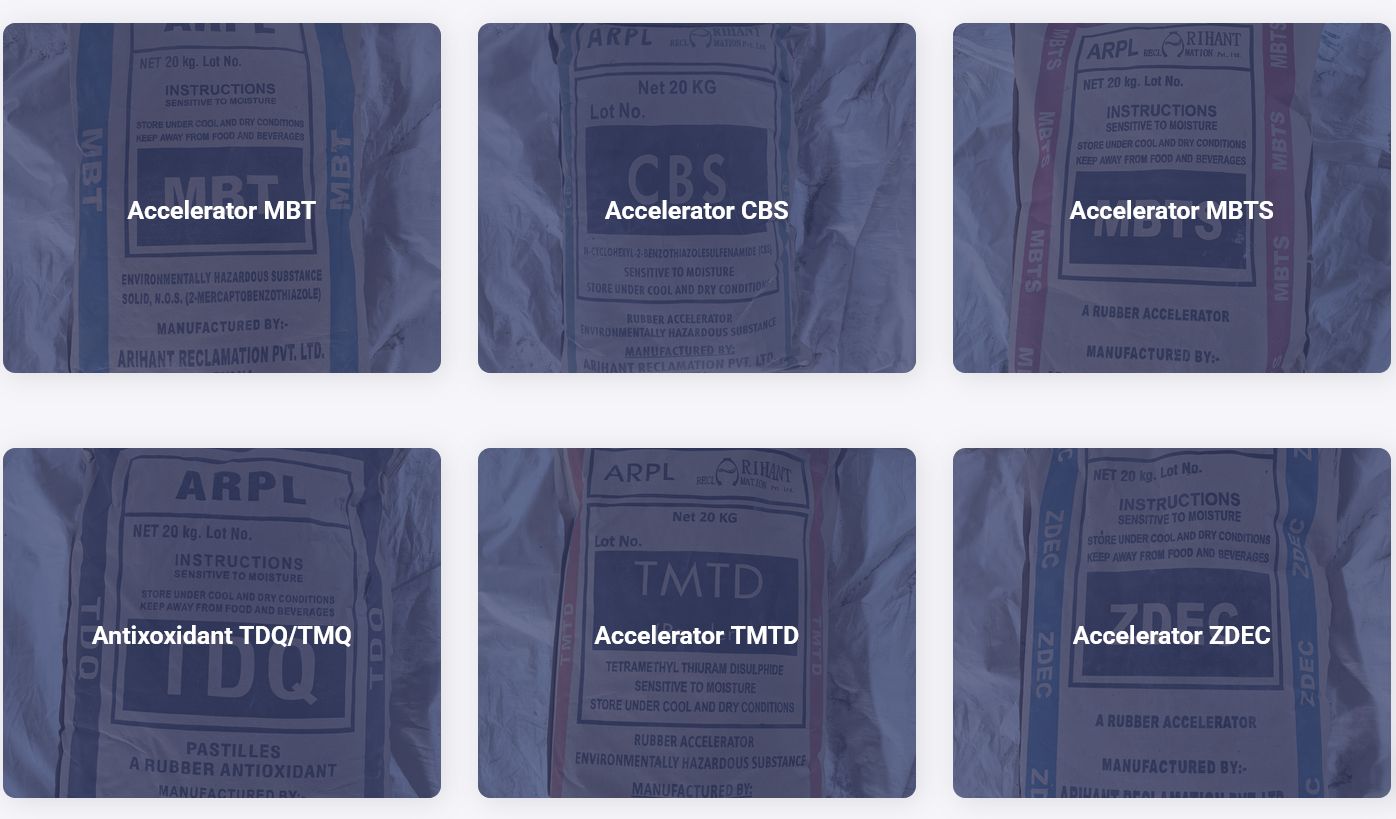 CBS, MBTS & TMTD Accelerators – Manufactured by ARPL in India