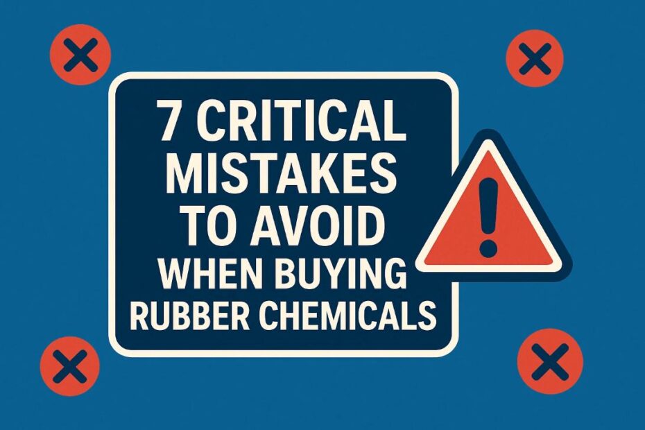 7 Critical Mistakes to Avoid When Buying Rubber Chemicals