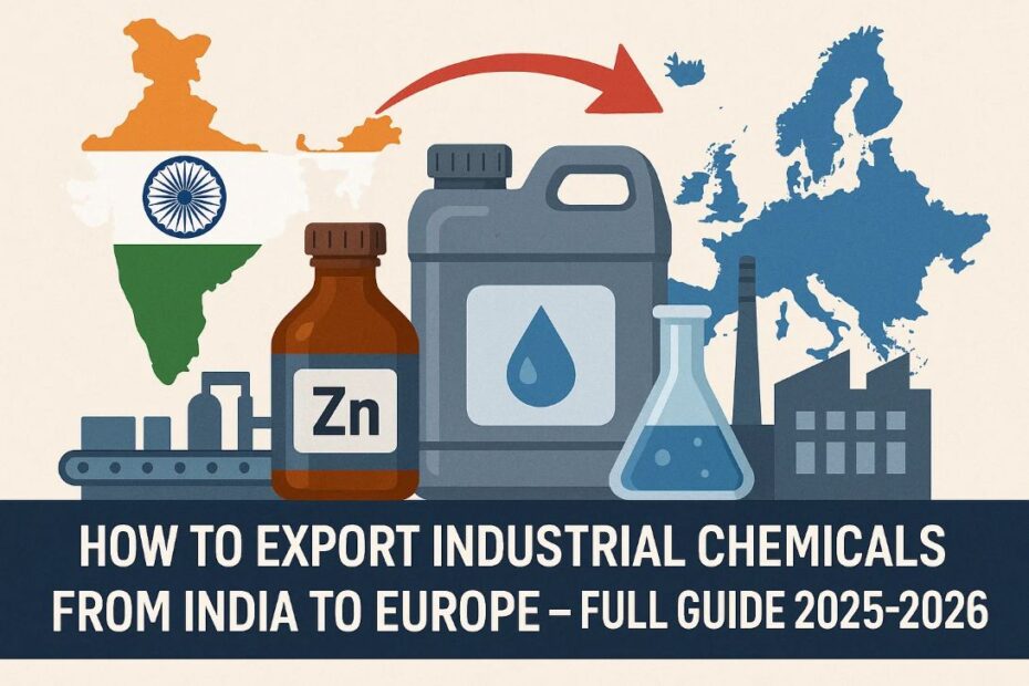 How to Export Industrial Chemicals from India to Europe – Full Guide 2025-2026