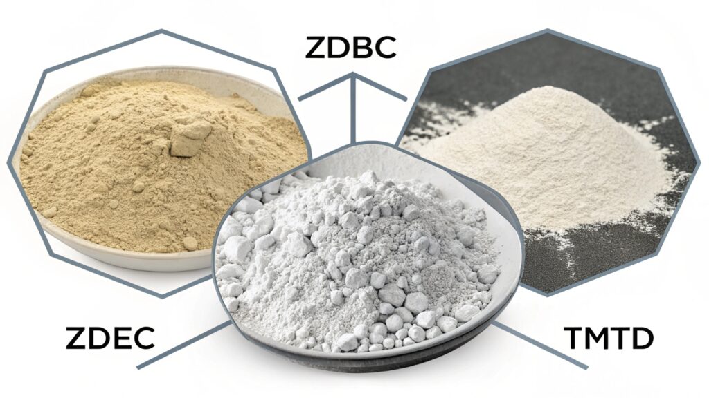ZDBC vs. ZDEC vs. TMTD