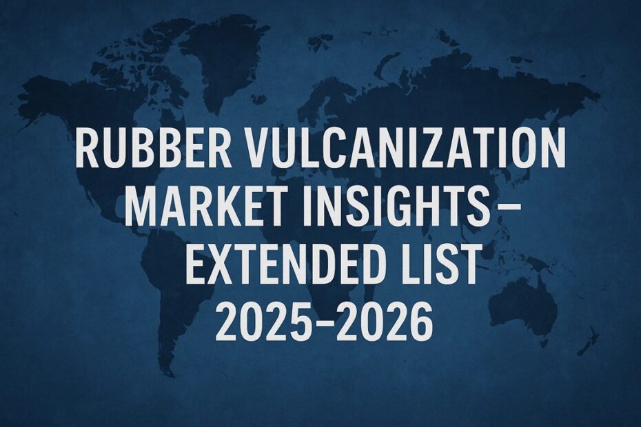 Rubber Vulcanization Market Insights