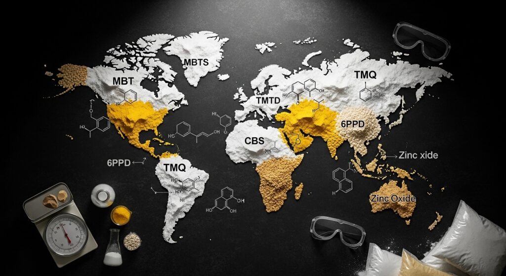 Global Supplier for MBT, MBTS, CBS, TMTD, 6PPD, TMQ & Zinc Oxide Suppliers