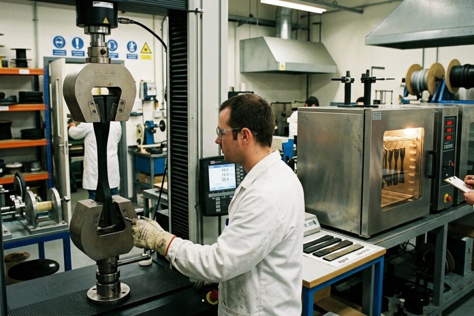 Inside Industrial Rubber Testing